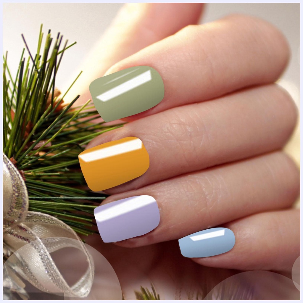 Gel Sơn Móng Tay Mini 4 Màu Lấp Lánh Thích Hợp Làm Quà Giáng Sinh