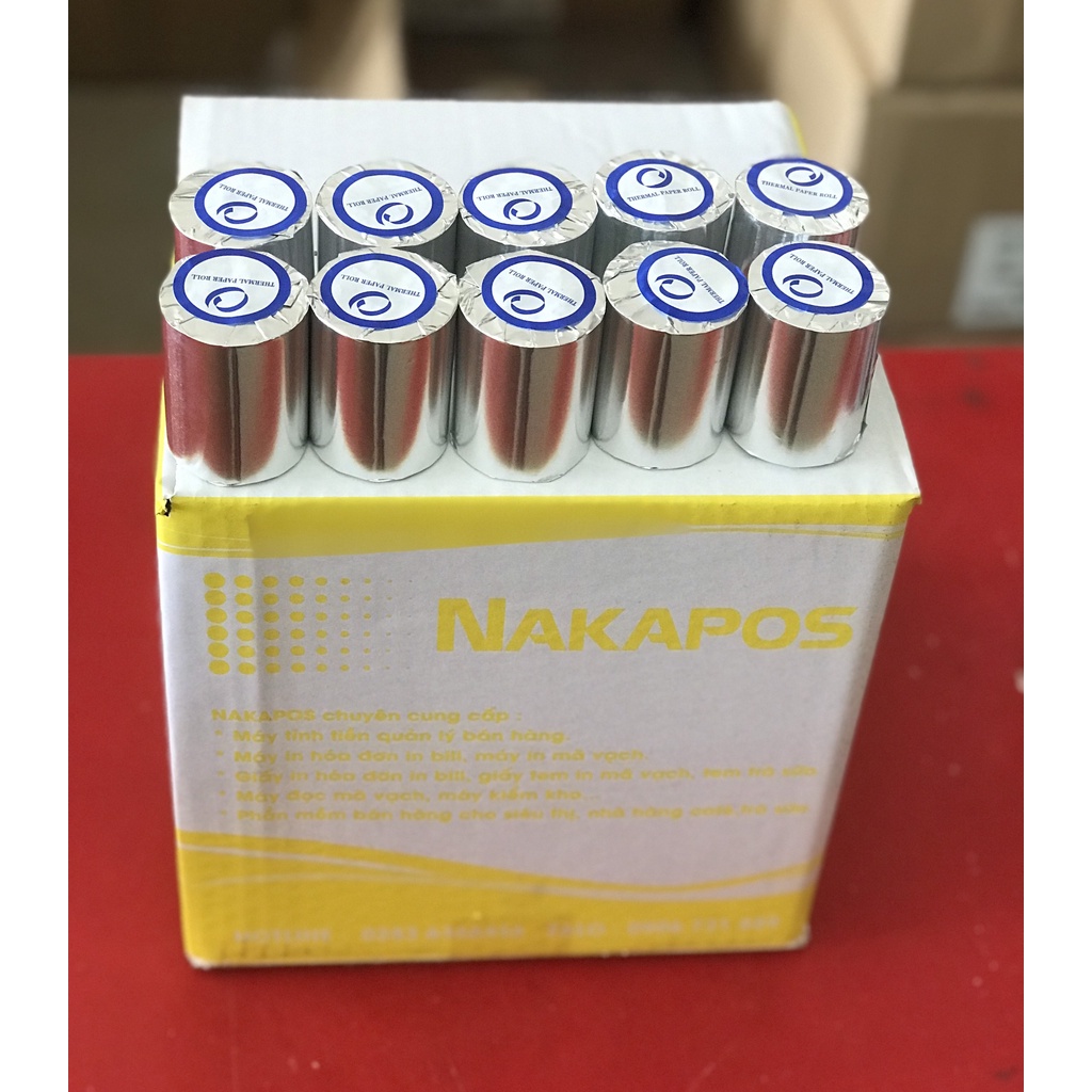 GIẤY IN BILL K57x45 K58x45, Giấy in nhiệt 58mm 57mm giấy in hóa đơn K58*45 K57*45