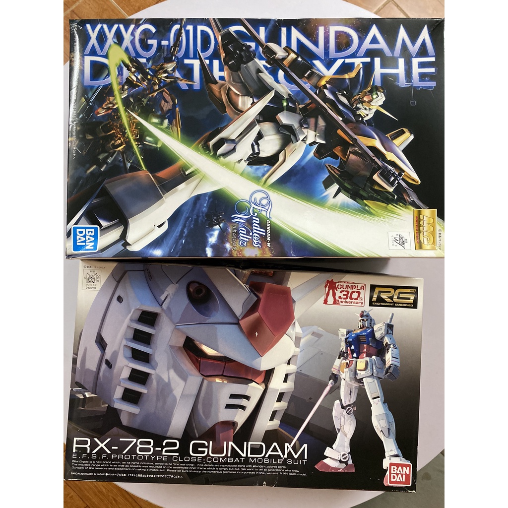 Mô hình gundam BANDAI- MG 1/100 Deathscythe, RX-78-2 Gundam