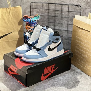 Giày thể thaoJD 1 University Blue,Giày Jordan Cổ Cao Xanh Dương cao cấp.