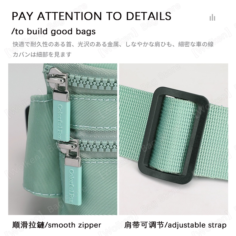 Túi đeo hông thời trang Túi ngực chống thấm nước đa màu Chuyến đi Xe máy Xe đạp