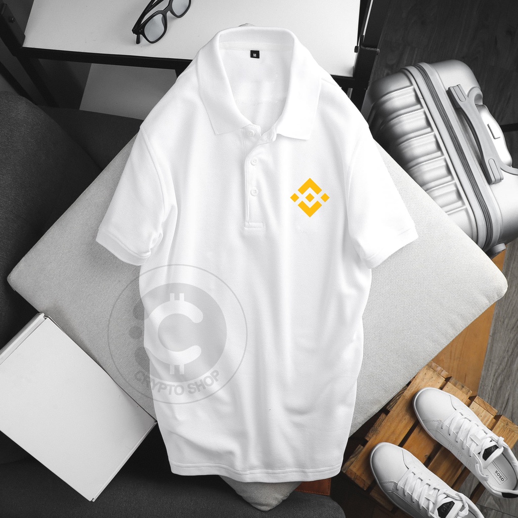 Áo Polo Binance, crypto, bitcoin