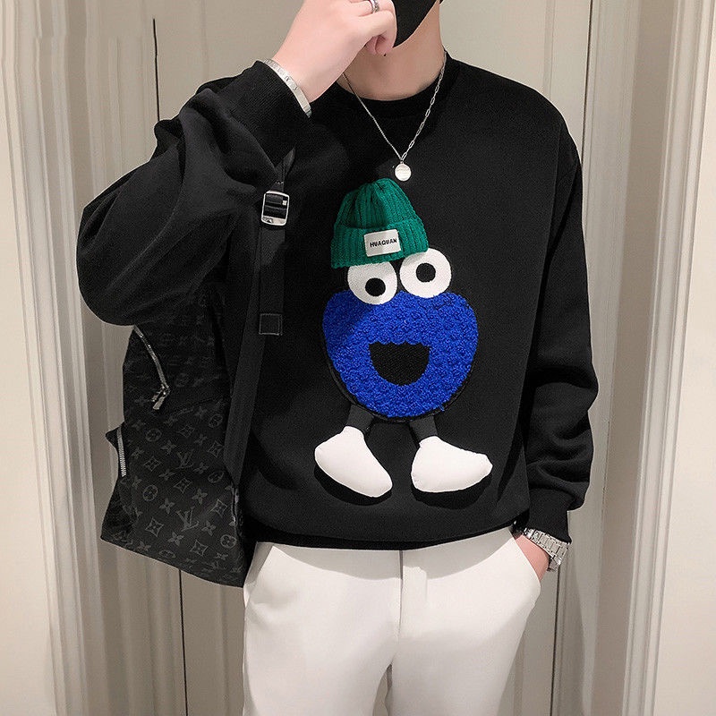 Áo Sweater Cotton Dài Tay Thời Trang Thu Đông Dành Cho Nam