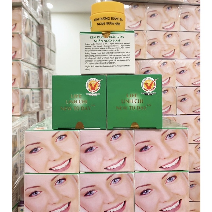 KEM  ỐC SÊN NGÂN ANH  LIFE LINH CHI XANH LÁ 18G