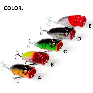 Mồi câu cá giả bằng nhựa cứng 7.3cm / 11g kèm 6 mồi câu# mồi câu cá giả hình con mắt 3d