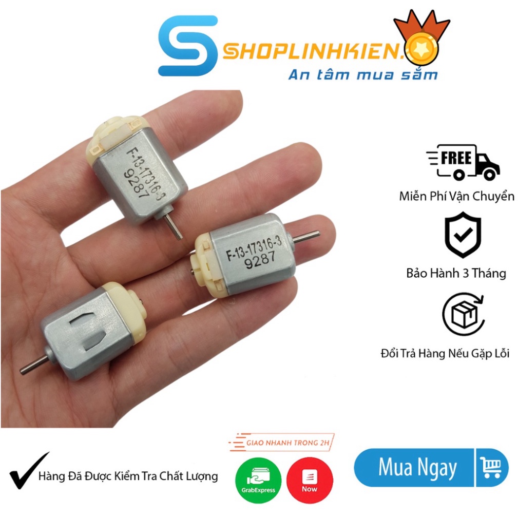 Động cơ DC 3V dùng cho chế các thiết bị mini DIY sáng tạo motor 3-6V  ShopThongMinh5.0