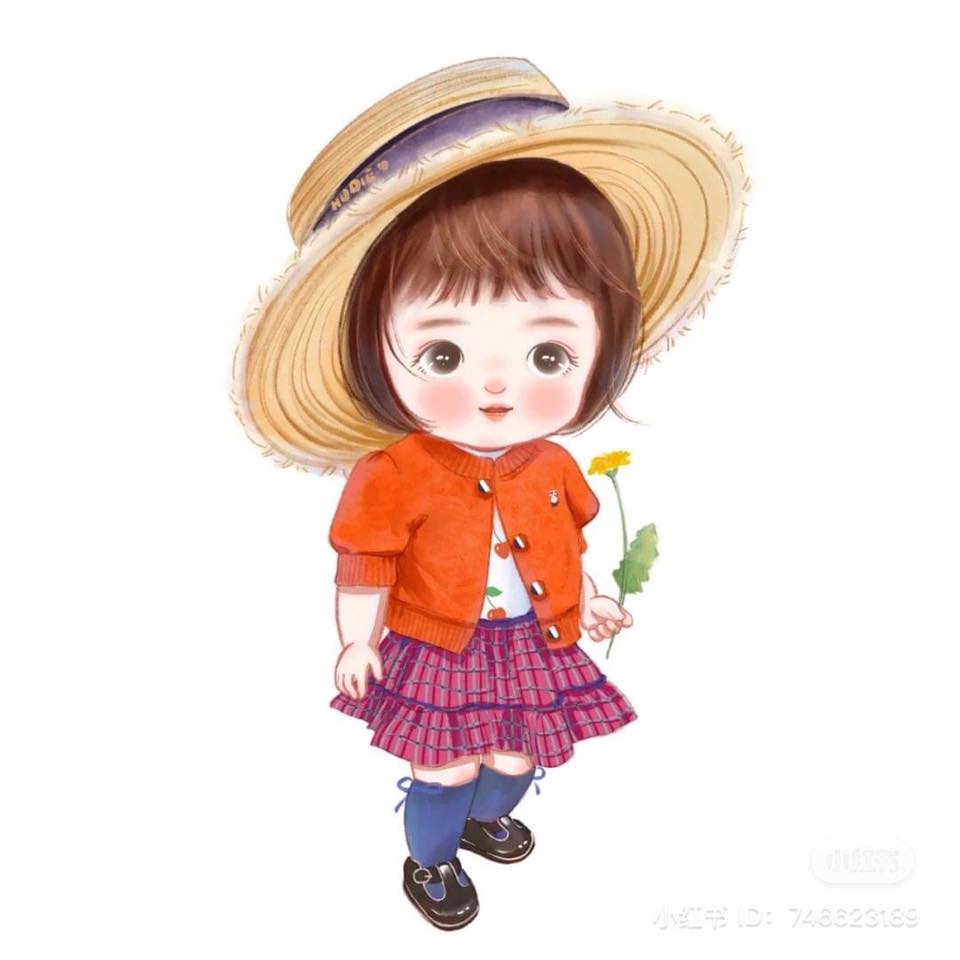 Hình ủi nhiệt - hình ép nhiệt - bé gái dễ thương