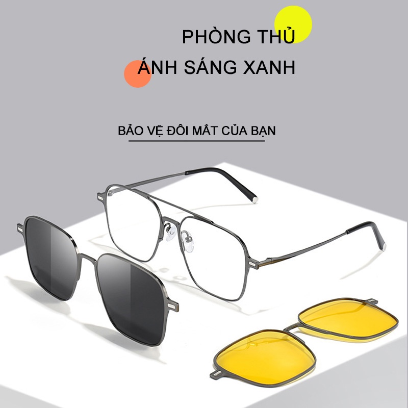 Kính Mát Phân Cực 3 Trong 1 Chống Tia UV400 Thời Trang