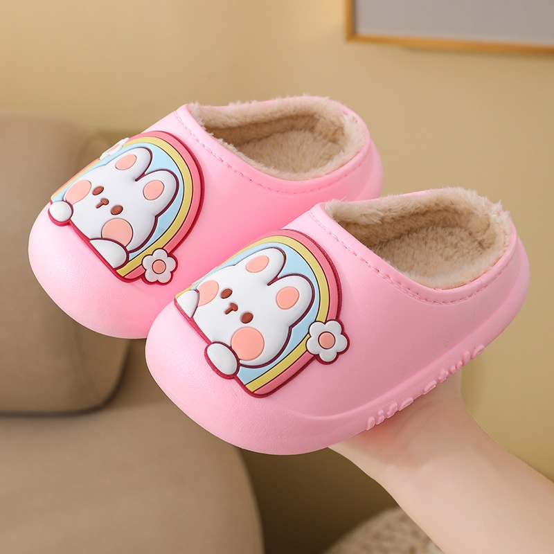 Dép Sục Lót Bông Đi Trong Nhà Ngoài Sân Chống Nước ,Chống Trơn Trượt Cho Các Bé - Mẫu 02