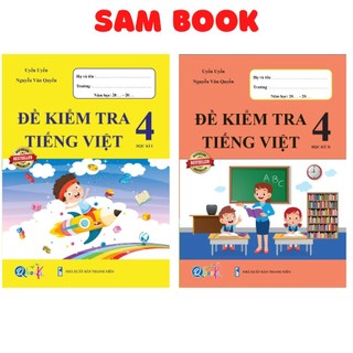 Sách - Combo Đề kiểm tra Tiếng việt lớp 4 tập 1 và tập 2
