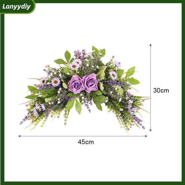 Vòng Hoa Hồng Nhân Tạo Trang Trí Nhà Cửa / Tiệc Cưới / Giáng Sinh