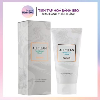 Sữa Rửa Mặt Đất Sét Heimish All Clean White Clay Foam 150ml