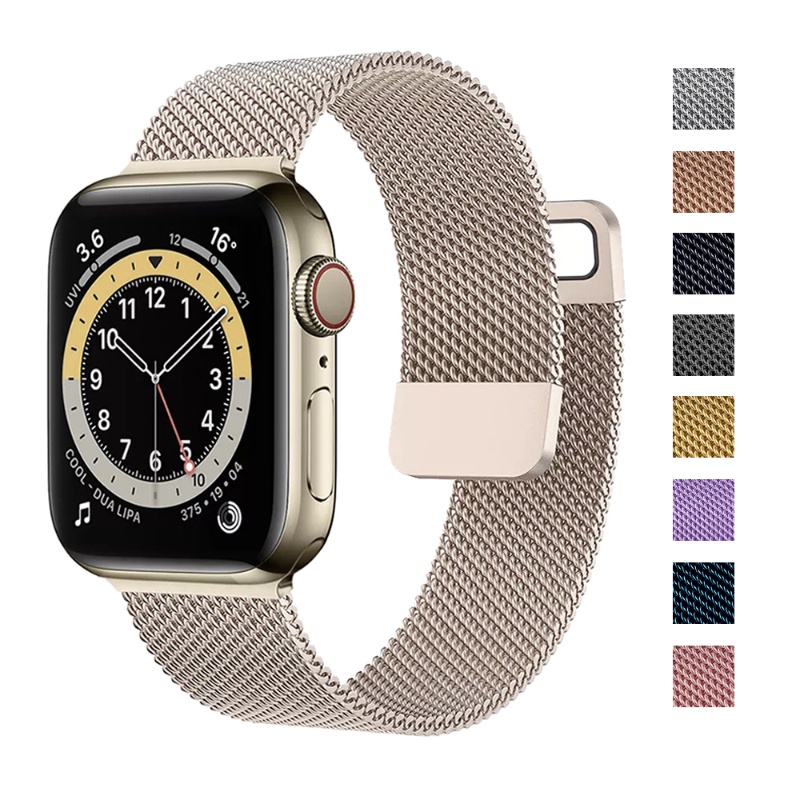 Dây Đeo Inox Từ Tính Cho Đồng Hồ Thông Minh Apple watch Band 49mm 45mm 41mm 44mm 40mm 42mm 38mm iWatch Series Ultra 8 7 se 65 43
