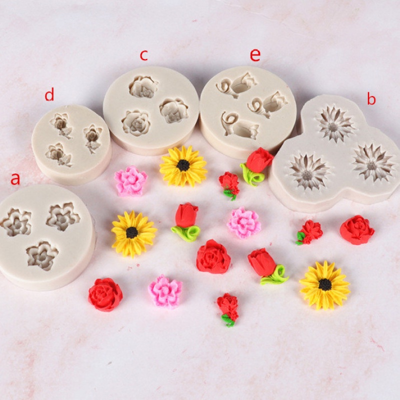 Khuôn Silicone TạO HìNh Hoa Tulip ĐộC ĐáO Trang Trí LàM BáNh