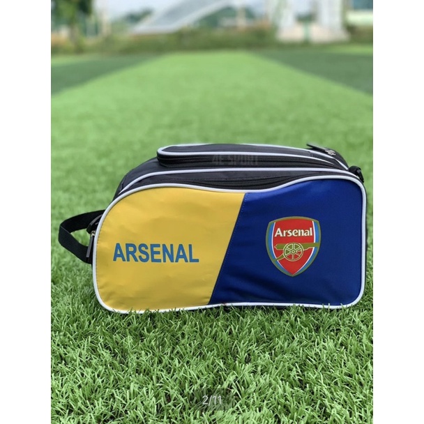 Túi Arsenal Vàng 2 ngăn - KHÔNG TẶNG KÈM TẤT CHỐNG TRƠN  Túi giày đá banh Chelsea , Arsenal , MU