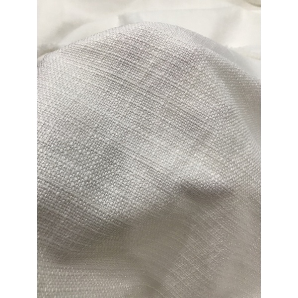 Vải Linen Bố cotton màu trắng dày mềm cực phẩm siêu đẹp (khổ 1m5).May đầm ,váy ,vest cực xinh