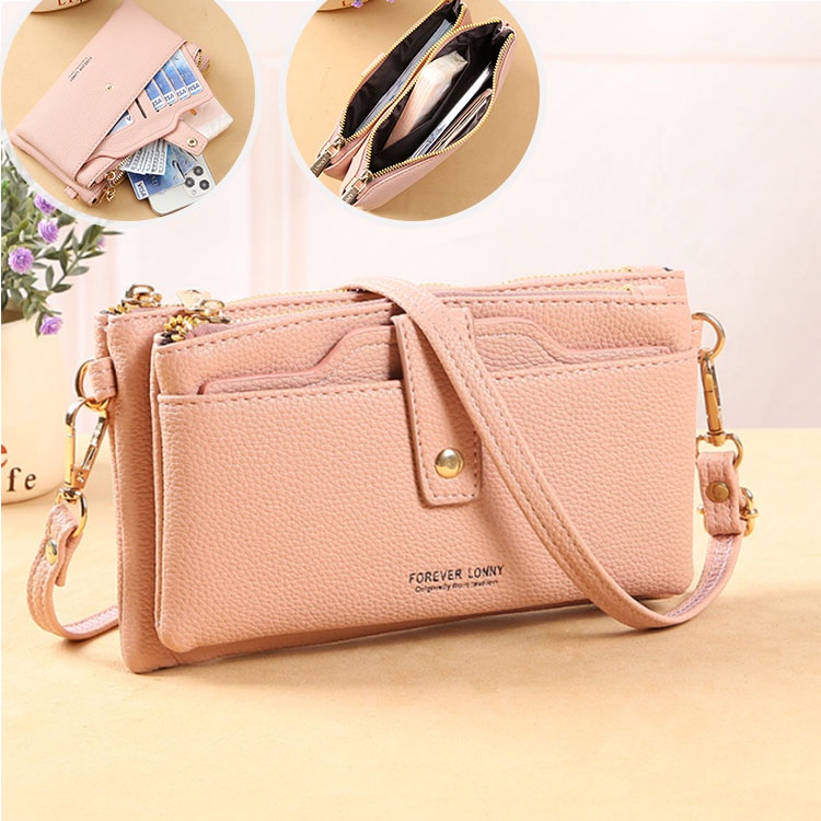 Túi Đeo Vai Nhỏ Đựng Điện Thoại 3 Ngăn Đa Năng Có Thể Tháo Rời Dành Cho Nữ