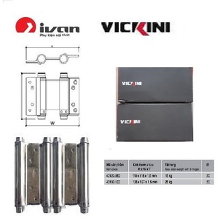 Bản lề 2 chiều   VICIKINI - IVAN ( 1 hộp 2 cái )