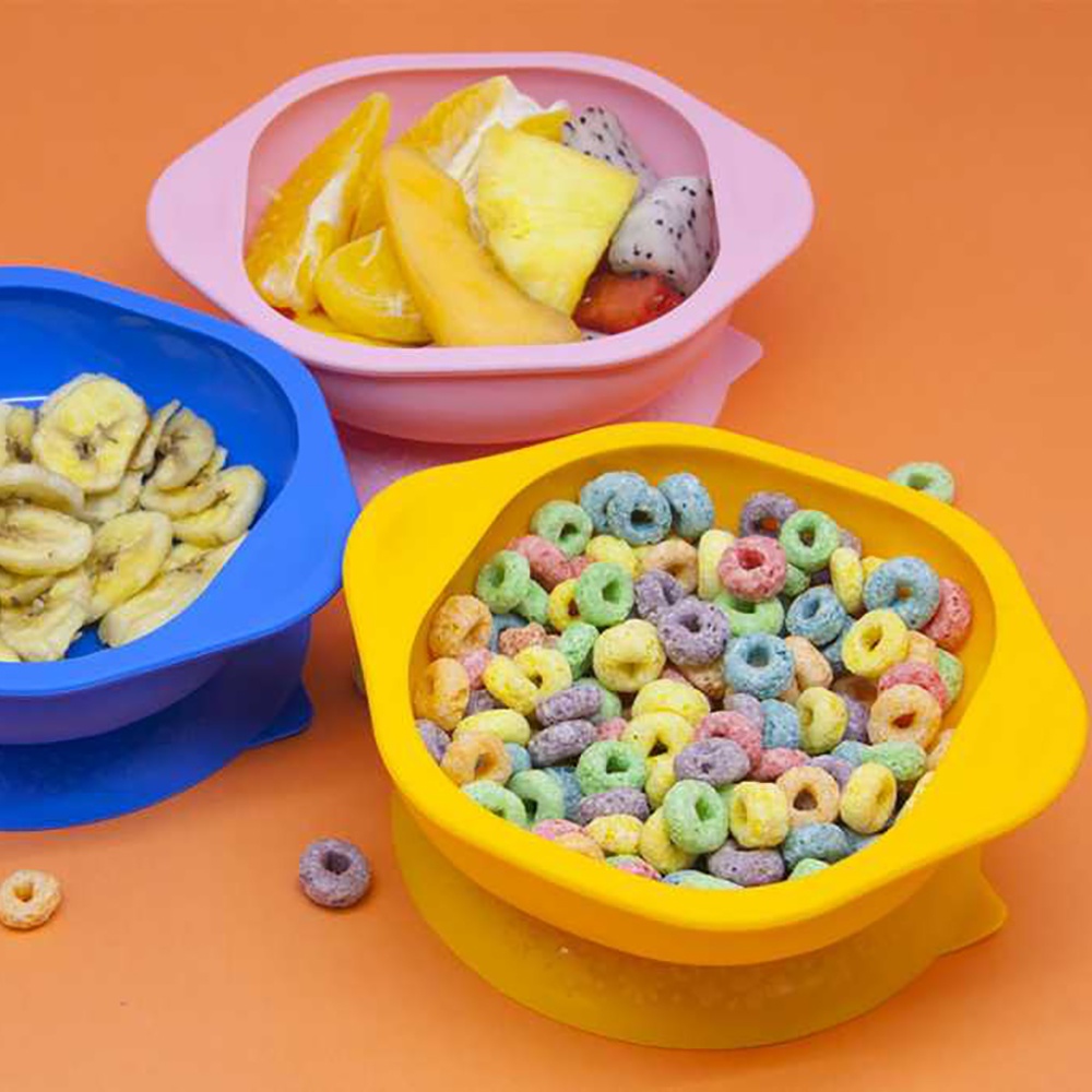 Bát ăn dặm silicon có đế hút chân không chống đổ cho bé Marcus & Marcus, từ 12 tháng - Lola