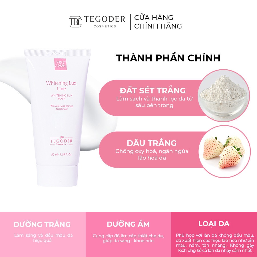 Mặt nạ dưỡng trắng da G - White Tegoder Whitening lux mask 50ml 1098