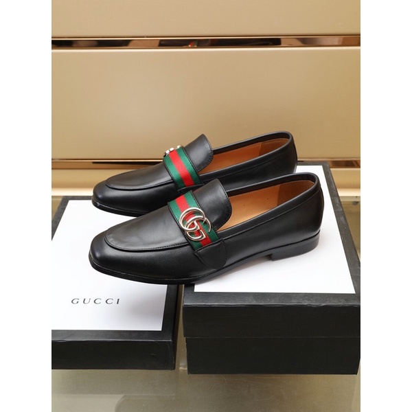Giày tây lười nam da bò cao cấp Gucci GC 2022 giày tây công sở