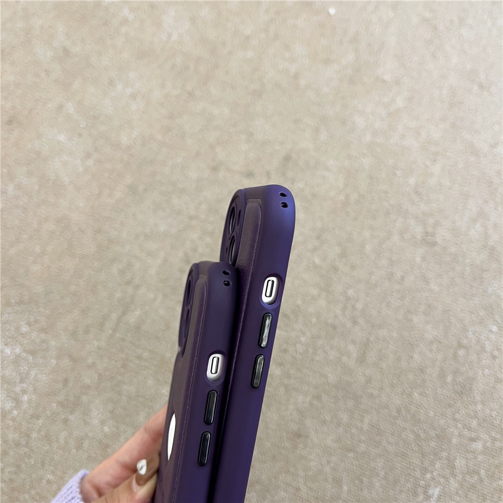 Ốp Điện Thoại Da Viền TPU Dẻo In Họa Tiết Hoạt Hình Dễ Thương Cho iphone 14 Pro Max 13 Pro Max 12 Pro Max