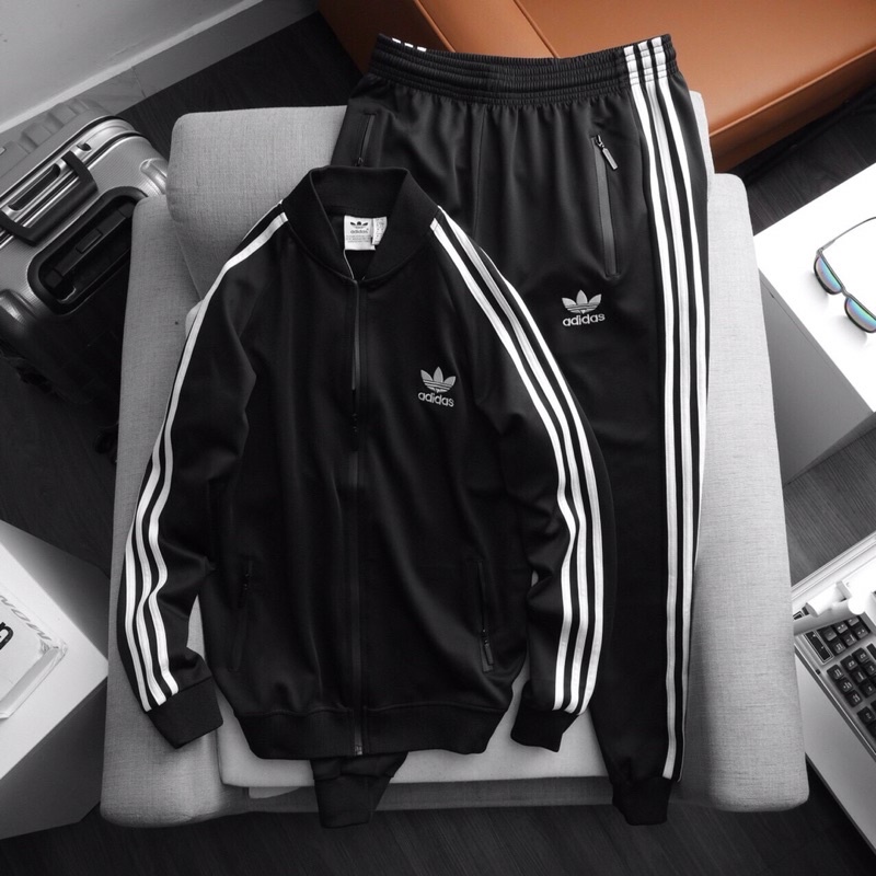 Bộ thể thao adidas nam áo khoác cổ bomber mẫu mới chất dày dặn quần jogger slimfit [Bản đẹp]