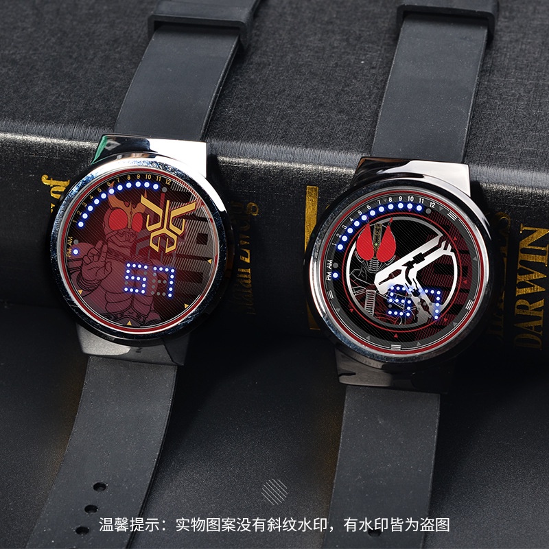 Đồng Hồ Điện Tử Màn Hình LED Cảm Ứng Chống Thấm Nước Hình Kamen Rider