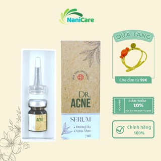 Dược chấm mụn Dr. ACNE giúp ngăn ngừa và giảm mụn, phục hồi da, mờ vết thâm, se cùi mụn, đào thải độc tố dưới da 7ml