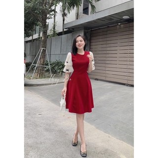 đầm nhung thiết kế v55