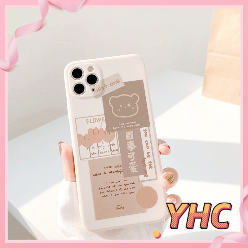 ốp iphone Hình Gấu Dễ Thương tương thích iPhone 6s 6splus 7 7plus 8 8plus X XS XSMAX 11 12 Pro Max Plus Promax-909