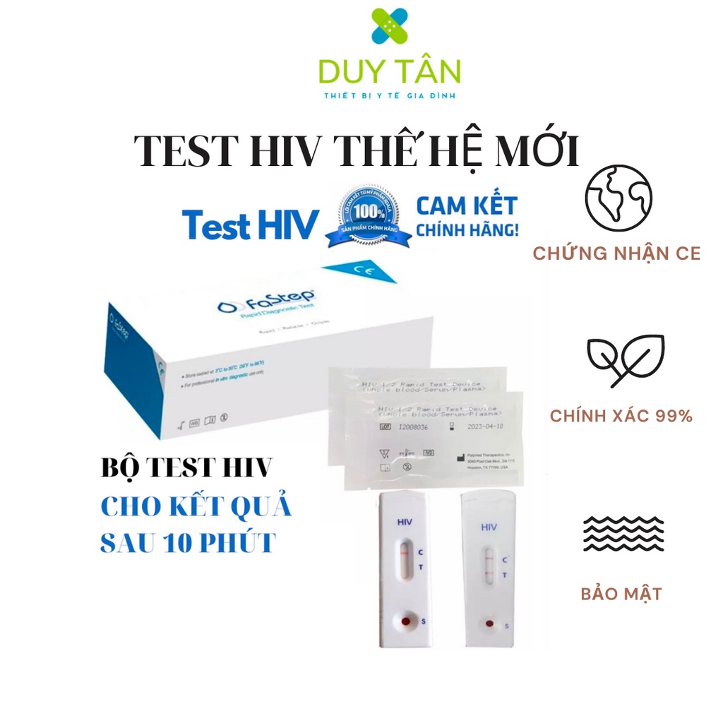 Combo Que thử HIV VGB VGC chính xác 99.9%