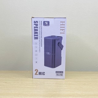 Loa Karaoke Bluetooth YS-218 kèm 2 micro không dây