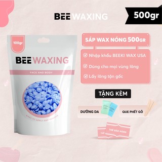 500g sáp wax lông nóng- hard wax beans tẩy lông tại nhà