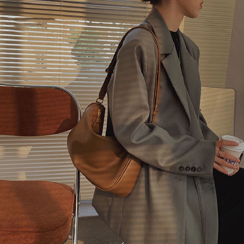 Mischa Túi Đeo Chéo Vai Bằng Da PU Mềm Màu Trơn Có Thể Điều Chỉnh Thời Trang Hàng Mới