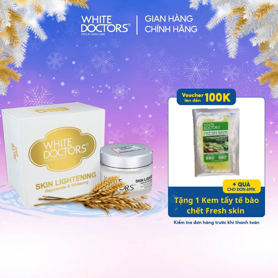 Kem làm trắng da mờ nếp nhăn White Doctors Skin Lightening 40g
