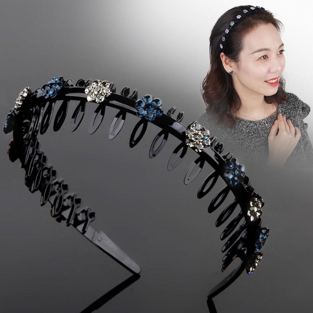 ANEMONE Băng Đô Cài Tóc Đính Hoa Phong Cách Retro Sang Trọng Cho Nữ