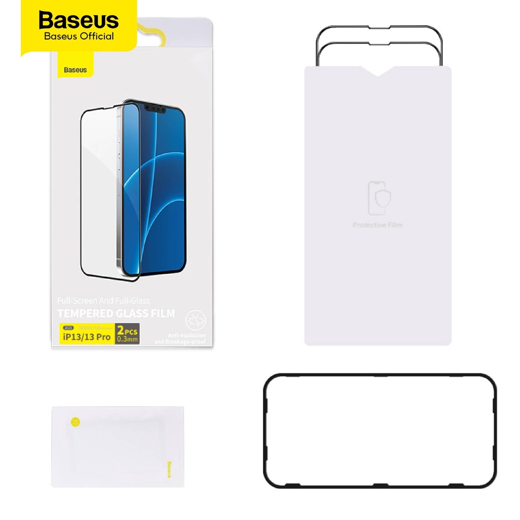 Kính cường lực toàn màn hình siêu bền Baseus siêu mỏng 0,25mm 0,3mm cho Series 12/12Pro