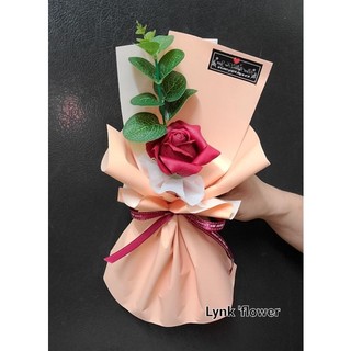 Hoa hồng sáp thơm vĩnh cửu 1 bông kèm túi ( ship now)