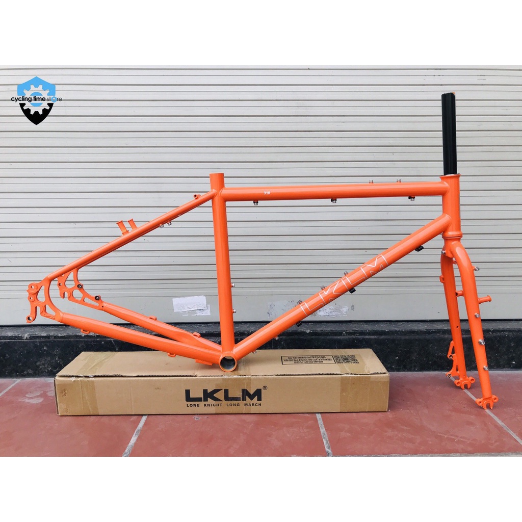 Khung (sườn) xe đạp touring LKLM 318 dùng cho bánh 26”