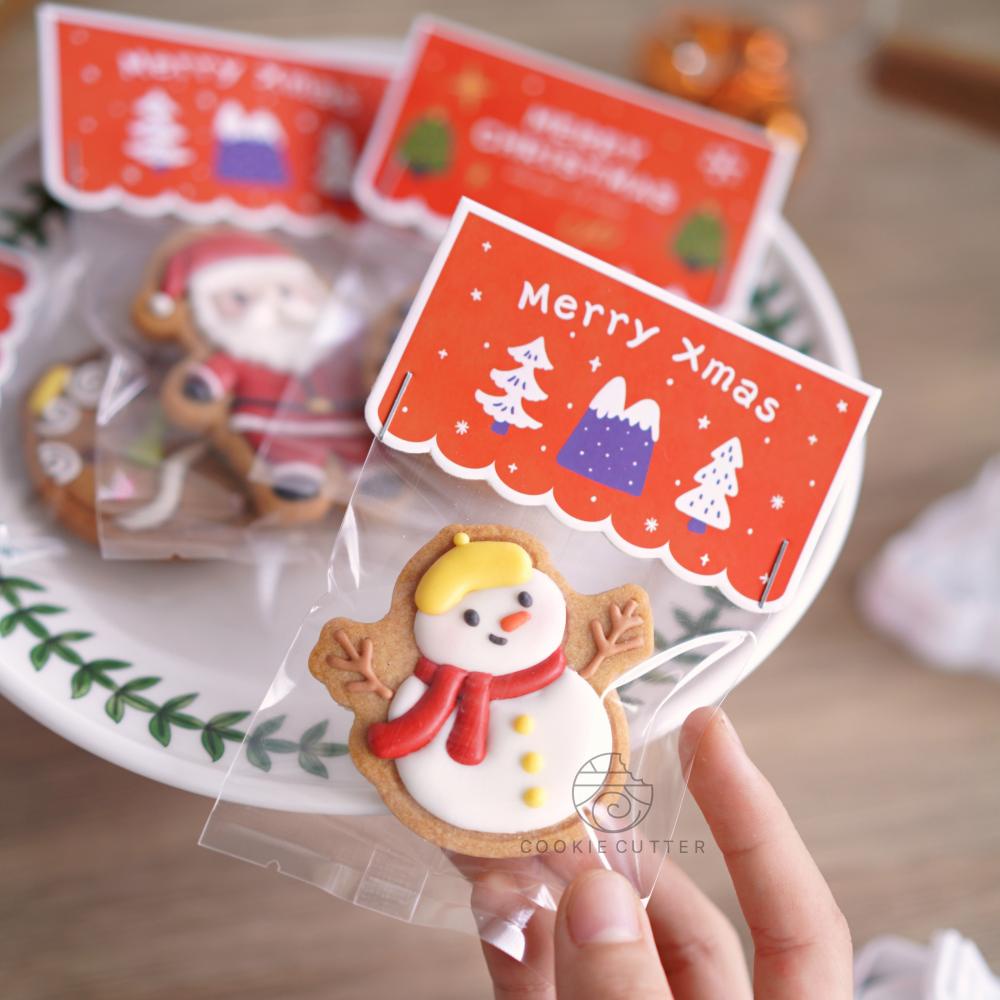 Khuôn Làm Bánh Quy Hình Ông Già Noel / Người Tuyết 3D Trang Trí Giáng Sinh / Năm Mới