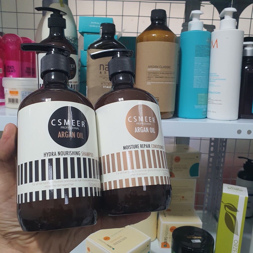 CSMEER - Argan Oil DẦU GỘI XẢ PHỤC HỒI HƯ TỔN CSMEER - Argan Oil Hydra Nourishing SIZE: 750ml HÀNG CHÍNH HÃNG
