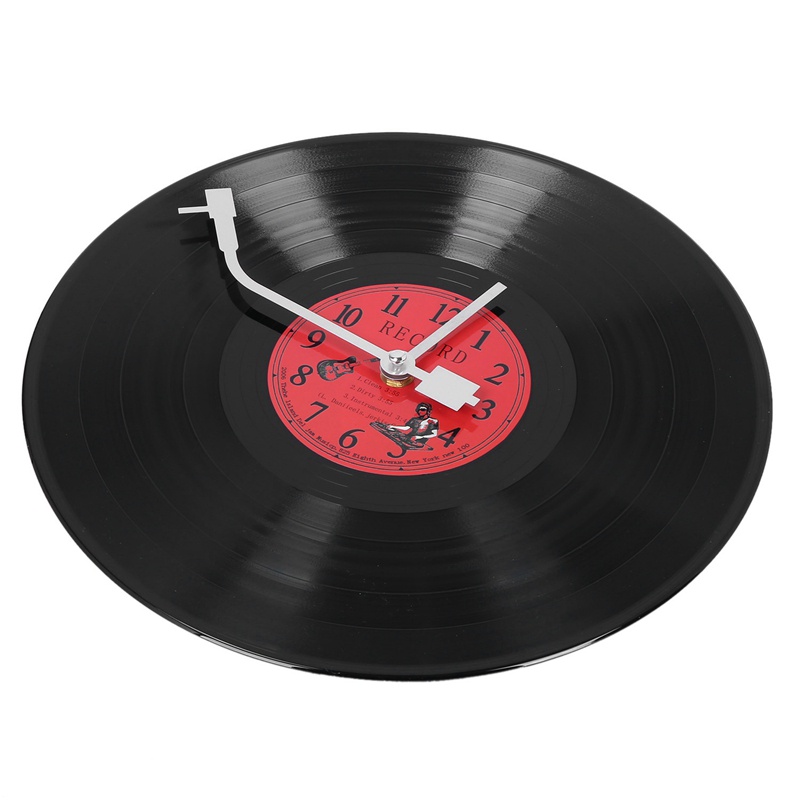 Đồng Hồ Vinyl Treo Tường Hình Đĩa Than Phong Cách Châu Âu Cổ Điển Trang Trí Quán Cà Phê / Bar zjvn