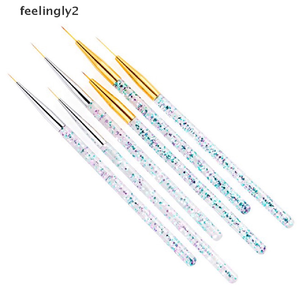 Set 3 Cọ Vẽ Trang Trí Móng Tay Nghệ Thuật Bằng Acrylic