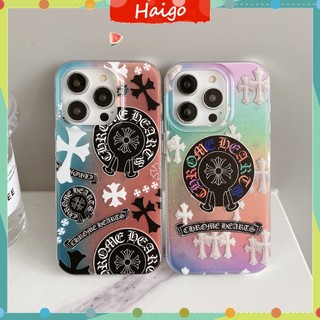 Ốp Điện Thoại Nhựa Cứng In Logo CHROME HEARTS Cho iPhone14 13 12 Mini 11 PRO MAX 6 / 6s 7 / 8plus SE2 X / XS XR XSMAX #Hg5480