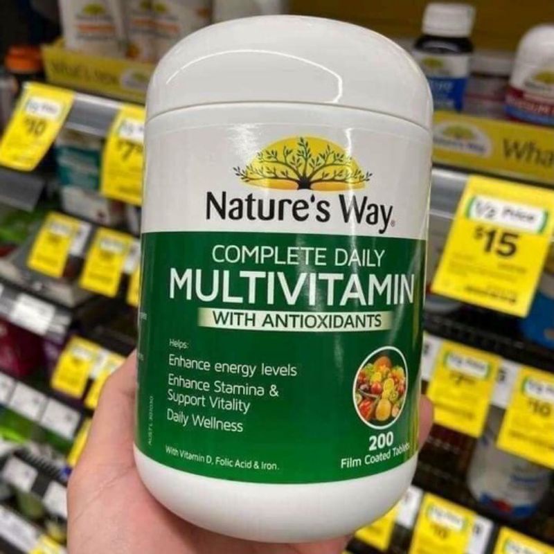 Nature’s Way Vitamin Tổng Hợp Tảo úc 200 viên, tảo mutil