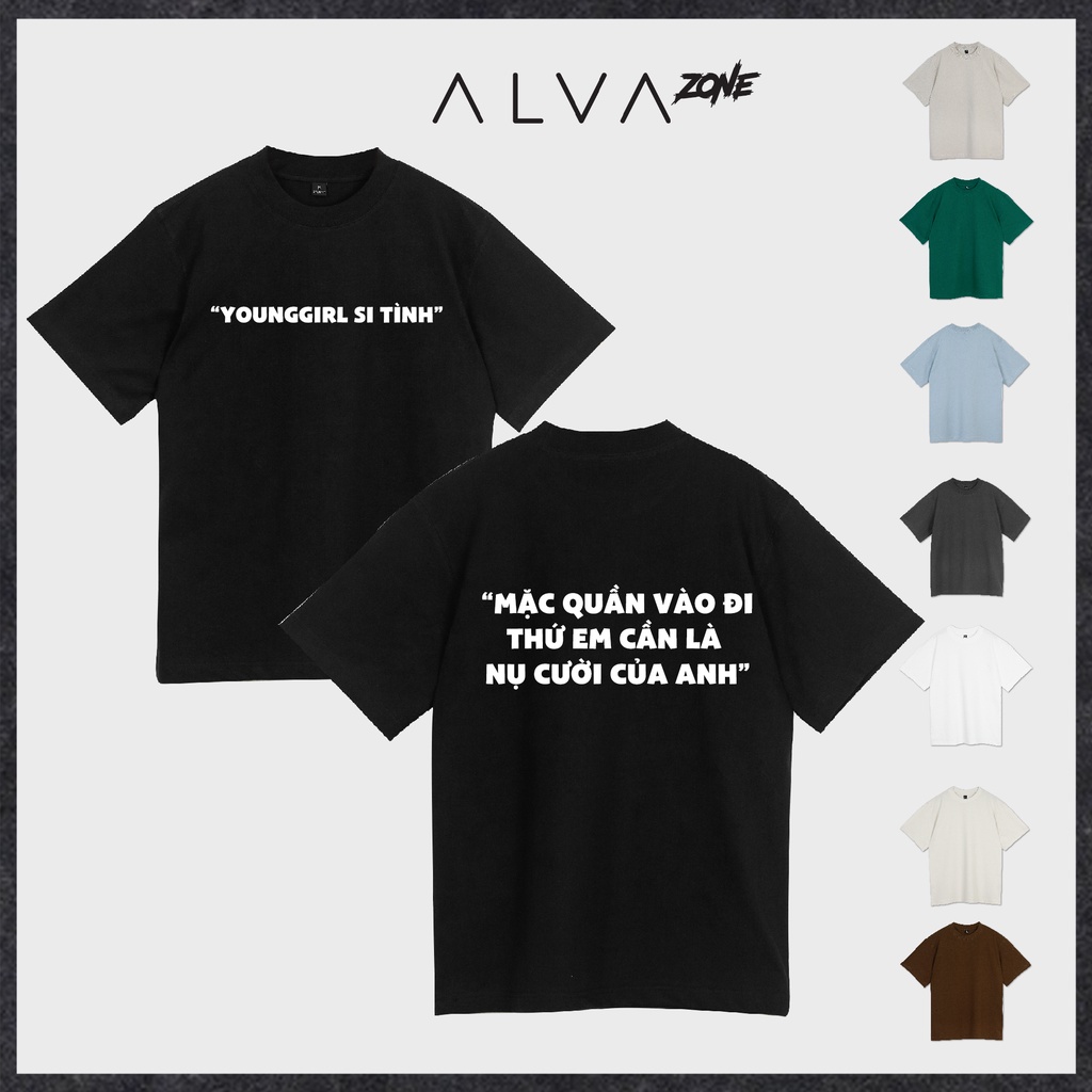 Áo Thun Hài Hước In Chữ YoungGirl Meme In Hình Tấu Hài Độc Lạ Nam Nữ Form Rộng Unisex Chất 100% Cotton Xịn