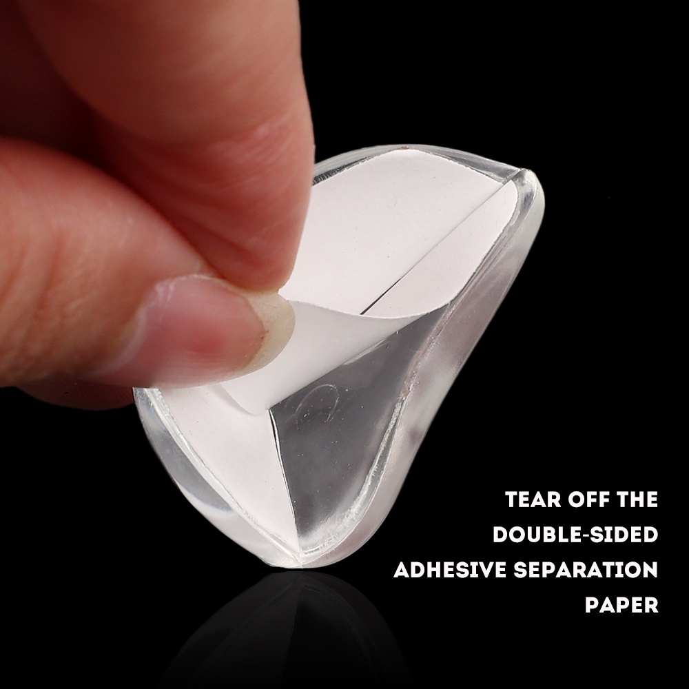 Bộ 4 Miếng Bọc Cạnh Bàn Chống Va Chạm Bằng Silicon Trong Suốt Bảo Vệ An Toàn Cho Bé