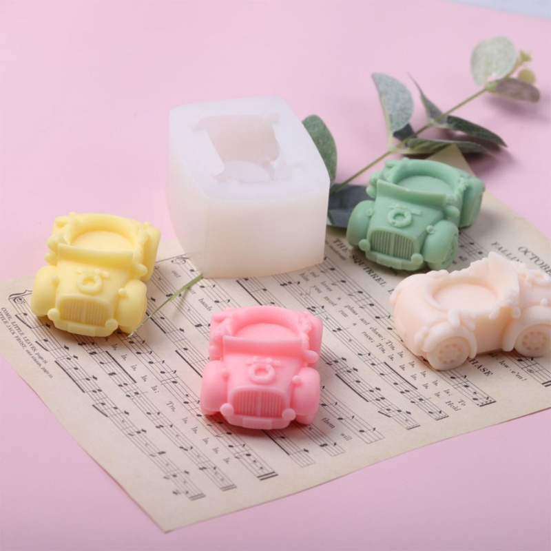 Khuôn Làm Nến Handmade Silicone Hình Xe Hơi 3D Cổ Điển