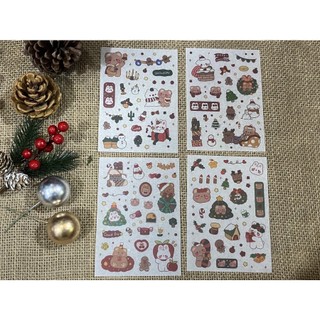 Sticker Mờ họa tiết giáng sinh trang trí